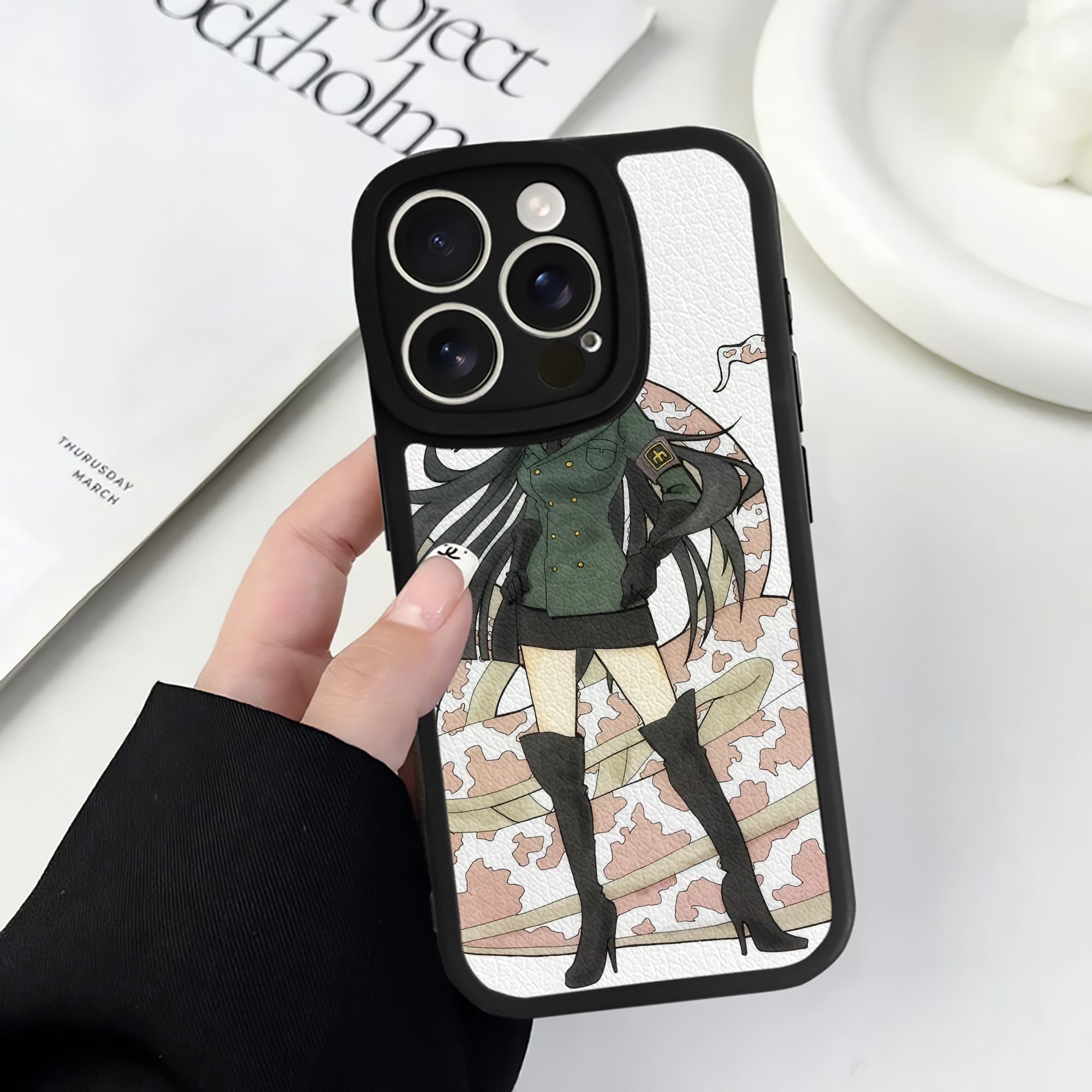 （画像用） ワンピース ONE PIECE 【iPhone 16シリーズ対応】シリコンスマホケース（レザー調） 材質：シリコン